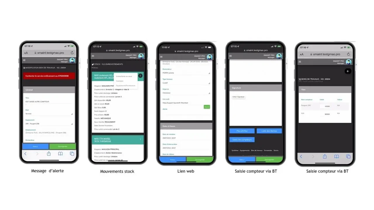 Vidéo : exemple de saisie sur smartphone