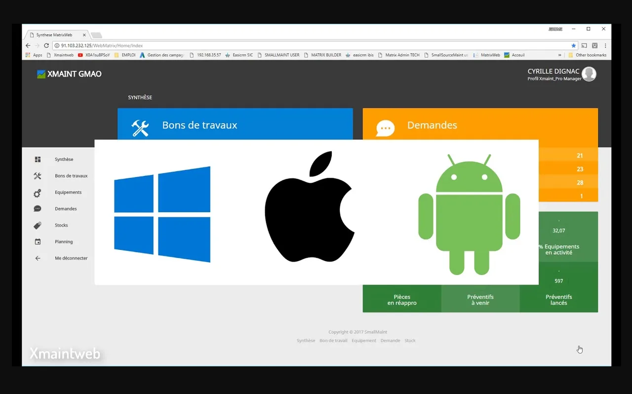 Vidéo : présentation rapide des versions XMAINT